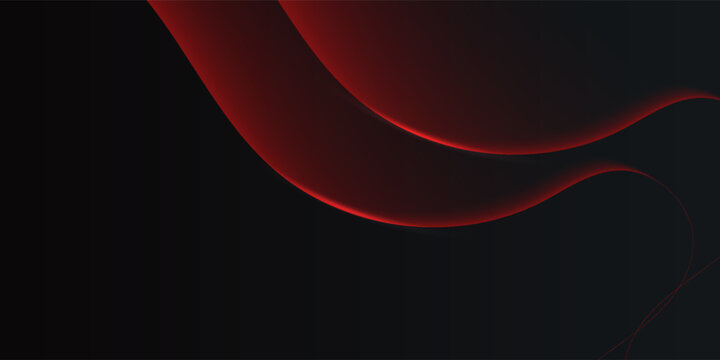 red black geometric on dark background. abstract elegant background vector illustration, banner business product presentations