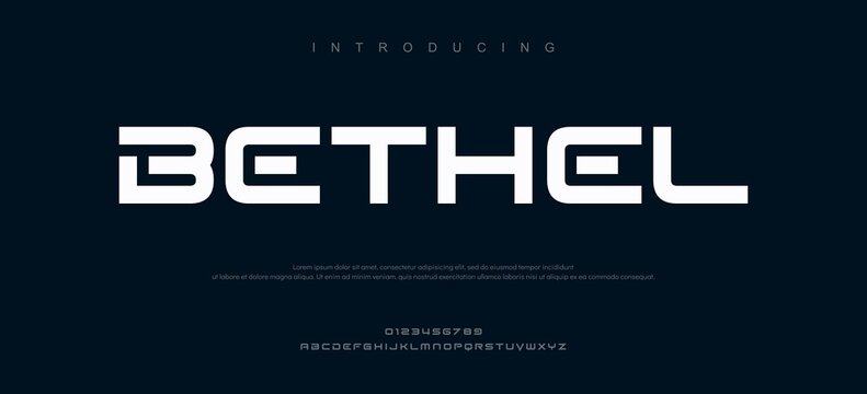 Introducing Bethel Modern Typography Logo Design