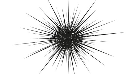 Naklejka premium Abstract starburst explosion graphic with distressed texture