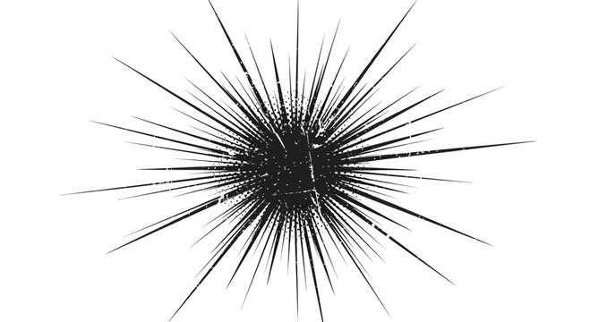 Abstract starburst explosion graphic with distressed texture