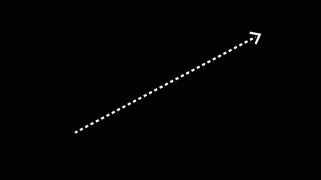 Abstract direction arrow business groth line animation on background...