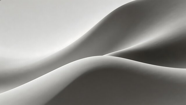 Abstract flowing curves in grayscale