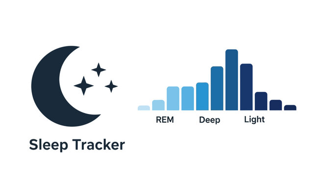 Sleep Tracker Device Graphic Display.