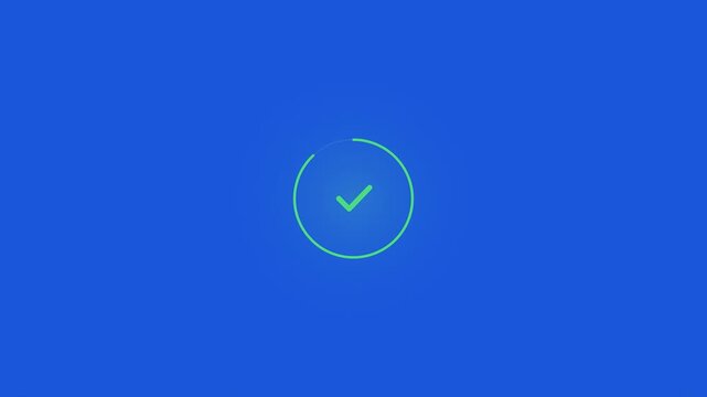 Digital Fingerprint Biometric Scan Verification Animation