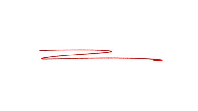 Hand-drawn white underline highlighter animation, sketching elements on a transparent background.