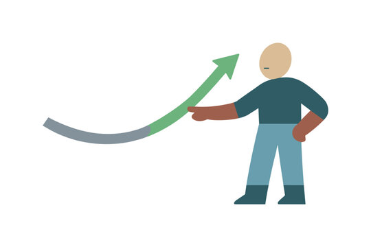 Abstract Flow Adjustment. Individual making a subtle adjustment to the flow direction, emphasizing reasoning as adaptive rather