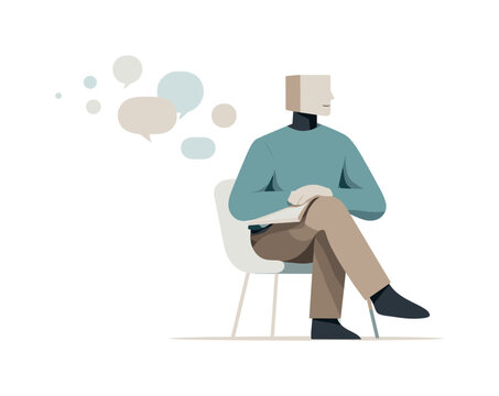 Individual allowing less relevant reasoning elements to recede naturally, reducing cognitive noise without haste. Stylized