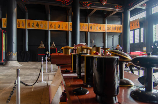 Interior of Yushima Seido Temple, Tokyo. Japan