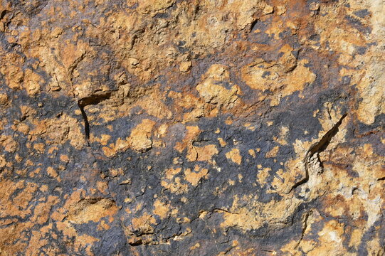 Steintextur in den Obernkirchner Sandsteinbr&uuml;chen