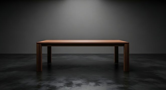 Wooden Table in Dark Room fb57486143aa ab17