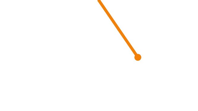 Swinging Pendulum Motion &ndash; Minimal Physics Loop Animation.4k motion video animation.