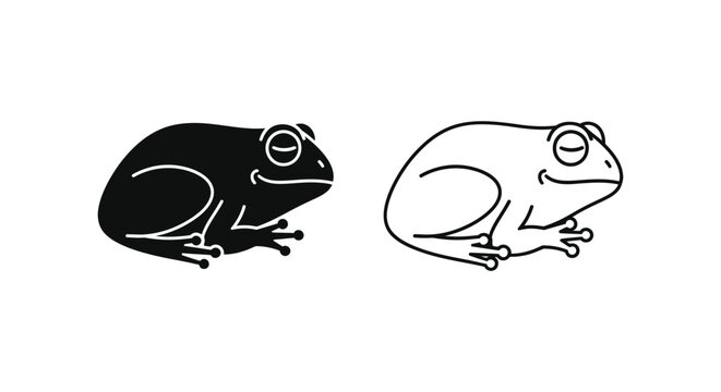 Cartoon Glasses Frog Designs - Unique Illustration Ideas Vector