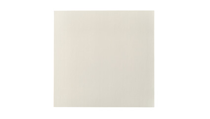 Fototapeta premium Plain beige square ceramic tile with smooth matte surface, isolated on transparent background