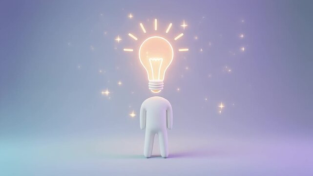 Inspiration Concept with Human Figure.