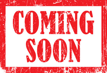Red and white "coming soon" announcement with bold typography red background, white text ©  TTSVIBESTUDIO 0.1