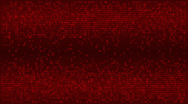 Linear Void - A Fragmented Horizontal Distribution of Binary Code and Digital Noise