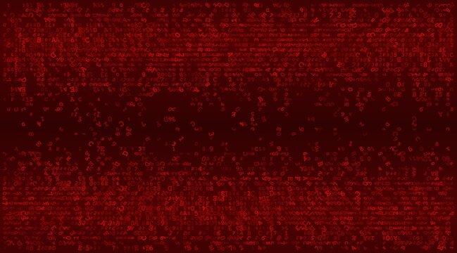 Linear Void - A Fragmented Horizontal Distribution of Binary Code and Digital Noise