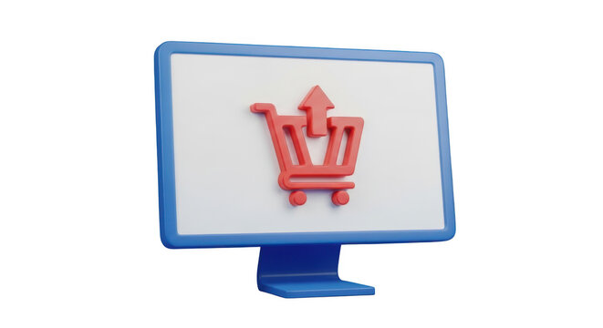 A red fox sitting on top of a blue box in a playful pose. isolated on transparent background
