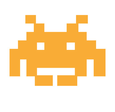 Personagem arcade - alien