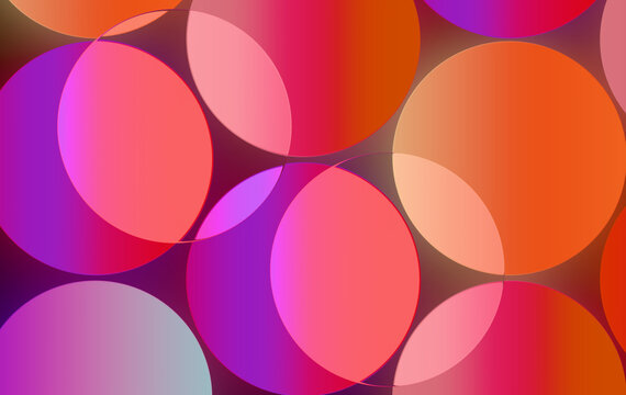 Warm Glassmorphism Geometric Pattern with Glowing Magenta and Pink Spheres