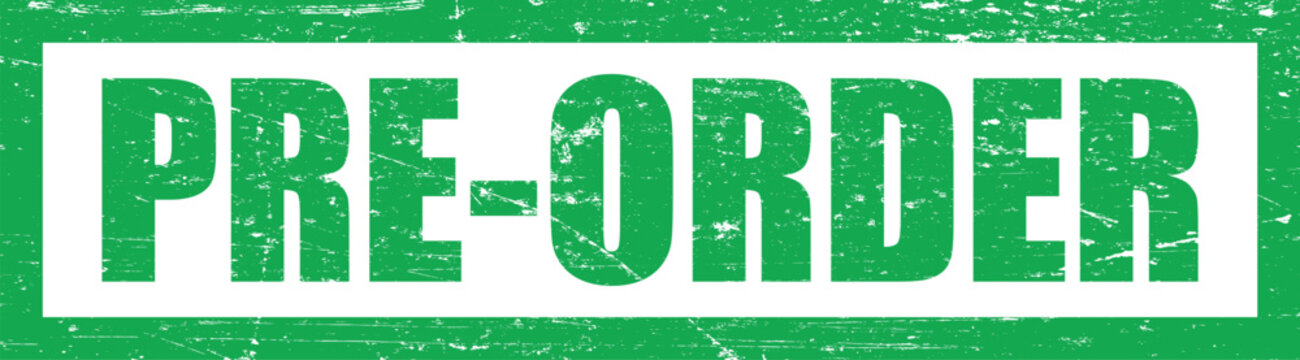 Vector art of pre order grunge style stamp