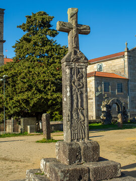 Ancient Lord of the Rooster Stone Cross (Cruzeiro do Senhor do Galo) in the Historic City of Barcelos