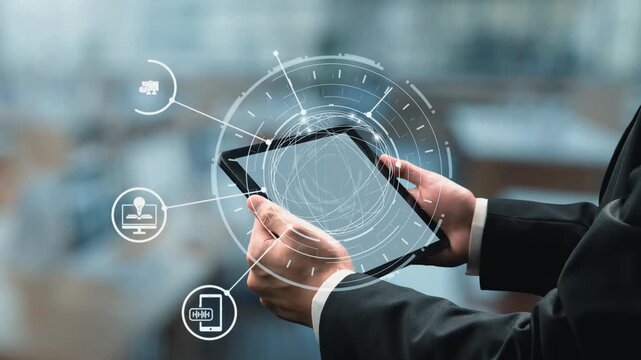 Online education icons show e-learning, online education classes, and digital study. Online education enables global online education access, flexible learning. Gist