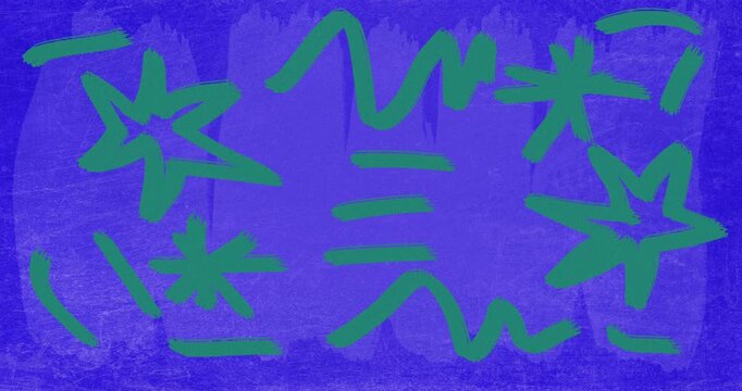 Abstract Colorful Brushstroke Background With Colored Textured Paint Strokes doodles