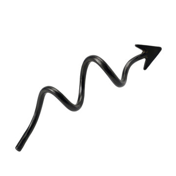 Wavy upward arrow symbol