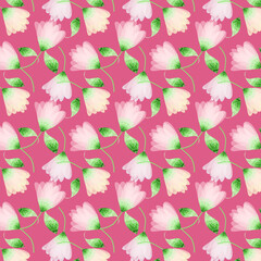 Sfondo con delicati fiori rosa © sommaria