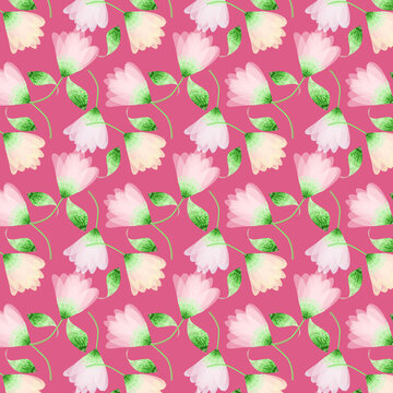 Sfondo con delicati fiori rosa