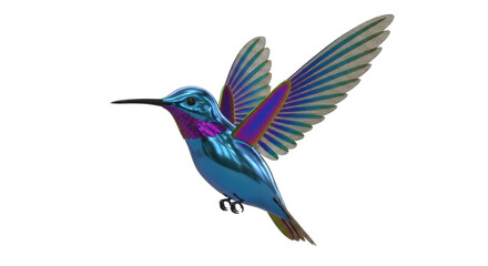 Fototapeta premium Iridescent Hummingbird in Flight