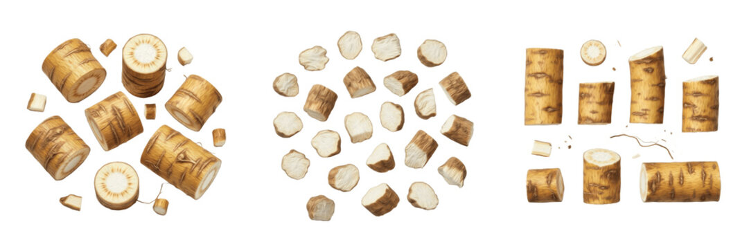 Marshmallow root cut pieces (Althaea officinalis) - SEO Food Stock Photography. High quality image of Marshmallow root cut pieces. Names in other languages: French: Racine de Marshmallow, Spanish: ...