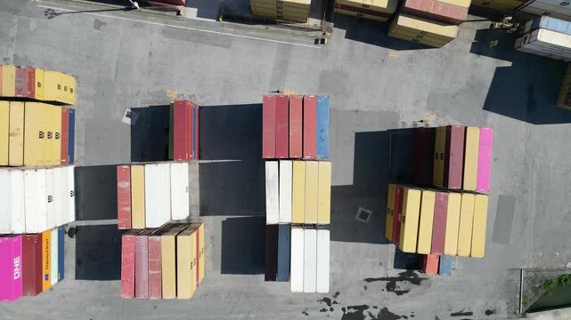 Imagens Aereas do Complexo Portu&aacute;rio de Itajai Santa Cataina Cont&ecirc;iner