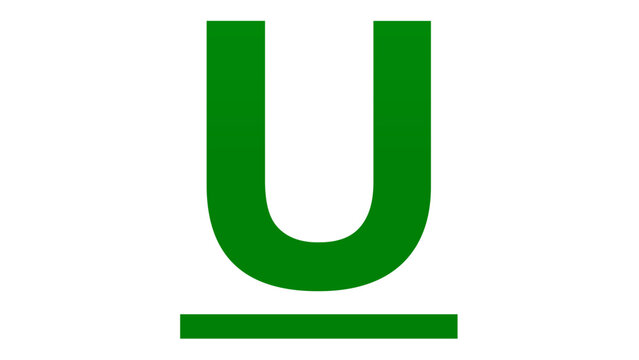 Green Underline Text Formatting Vector Icon Illustration, Minimalist Flat Design Symbol for Word Processing, Typography, and Digital Editing Interface, Scalable AI-Generated Graphic Element