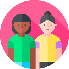 Fototapeta premium Couple Dancing Together Icon