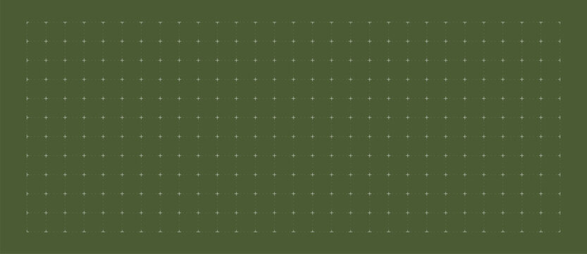 Technical drawing sheet Dot line cross geometry, margin layout blueprint style. Clean line structure for planning pages diagrams UI wireframes education notebooks digital technology visuals. 