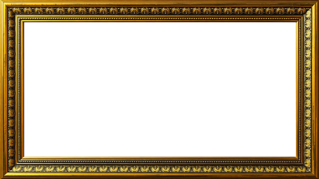 Marco Dorado Antiguo Premium Dise&ntilde;o Ornamental Met&aacute;lico | Para Enmarcar Fotograf&iacute;a, Obra de Arte, Certificado, Diploma, Invitaciones, Bodas, etc.