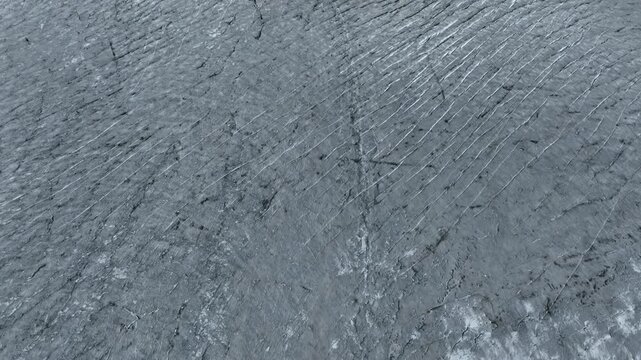 Drone shot of Greenland inland ice sheet