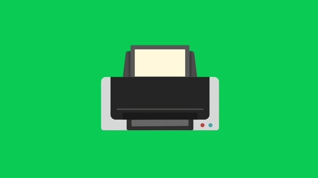 vector illustration of a printer