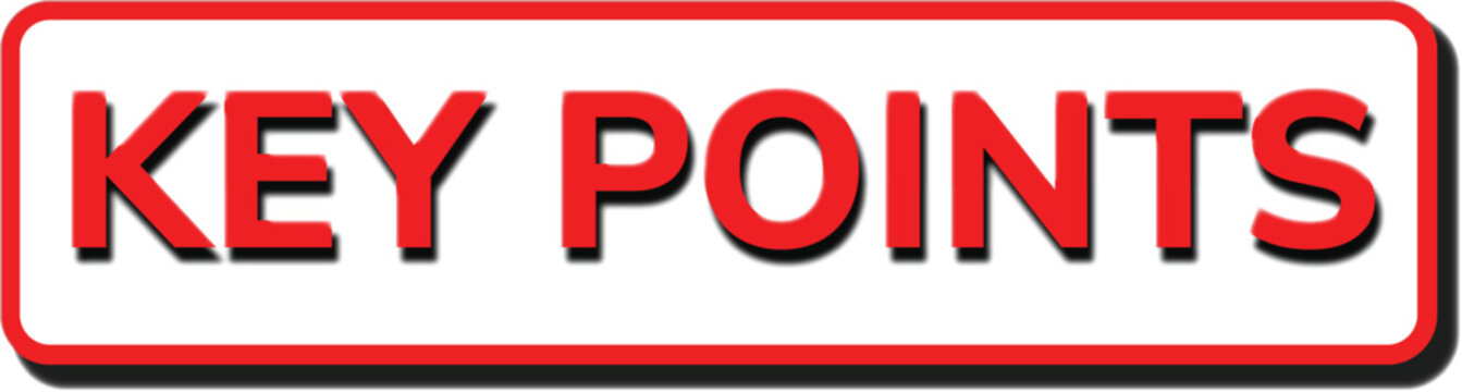 Key Points Web Button for Important Information and Summary Highlights