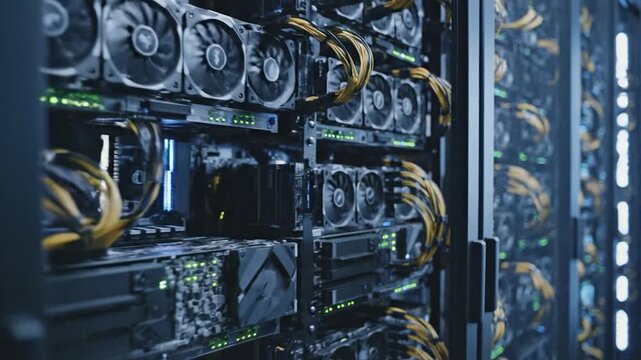 Professional Cryptocurrency Mining Farm Server Racks
