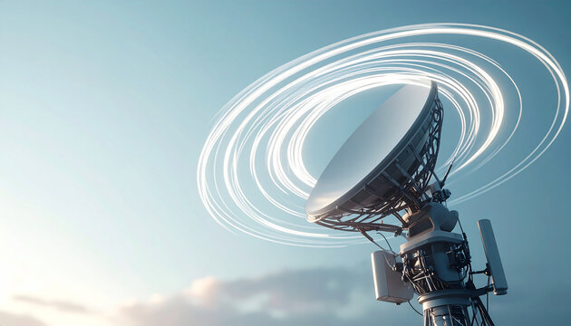 Data Transmission Tower: An image showcasing a data transmission tower against a backdrop of the sky, symbolizing modern communication and the seamless flow of information.