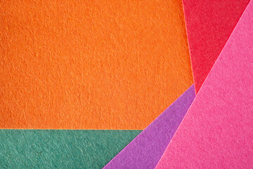 Fototapeta premium Multicolor abstract background with paper texture. Textured colored paper with Suprematist geometric shapes and lines.