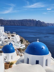 santorini blue domes © Greg