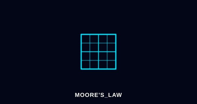 Technological Exponential Growth and Moore Law Concept