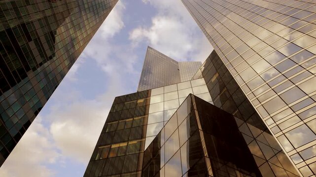 Business partnership handshake and contract signing in conference room, celebrating successful win-win collaboration video.

