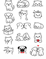 Fototapeta premium vector design of various animal patterns 