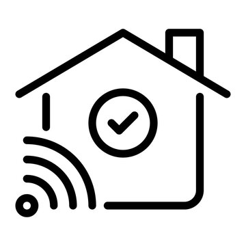 smart home line icon