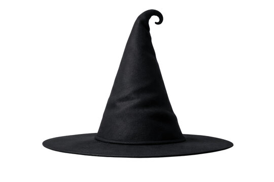 Halloween witch hat isolated. 